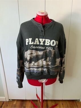 Playboy for PacSun | Mountain Henley Crewneck Sweatshirt